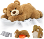 Bear 5lb 23inch Heatable Weighted Stuffed Animals Stress Relief Gift